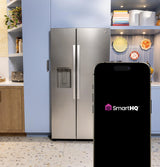 GE  23.5 Cu. Ft. Counter-Depth Side-By-Side Refrigerator with LED Light Walls and Extra Tall Dispenser - Fingerprint Resistant Stainless (GZS24PYYFS)