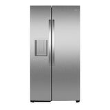 GE  23.5 Cu. Ft. Counter-Depth Side-By-Side Refrigerator with LED Light Walls and Extra Tall Dispenser - Fingerprint Resistant Stainless (GZS24PYYFS)