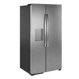 GE  23.5 Cu. Ft. Counter-Depth Side-By-Side Refrigerator with LED Light Walls and Extra Tall Dispenser - Fingerprint Resistant Stainless (GZS24PYYFS)