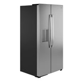 GE  23.5 Cu. Ft. Counter-Depth Side-By-Side Refrigerator with LED Light Walls and Extra Tall Dispenser - Fingerprint Resistant Stainless (GZS24PYYFS)