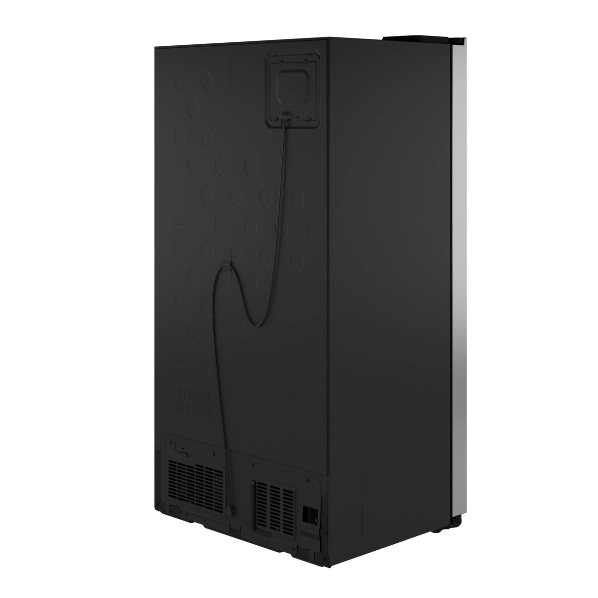 GE  23.5 Cu. Ft. Counter-Depth Side-By-Side Refrigerator with LED Light Walls and Extra Tall Dispenser - Fingerprint Resistant Stainless (GZS24PYYFS)