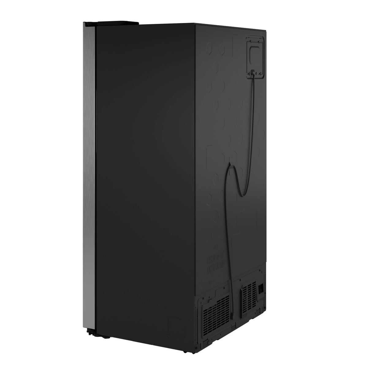 GE  23.5 Cu. Ft. Counter-Depth Side-By-Side Refrigerator with LED Light Walls and Extra Tall Dispenser - Fingerprint Resistant Stainless (GZS24PYYFS)