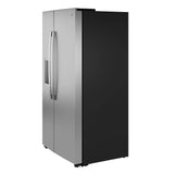 GE  23.5 Cu. Ft. Counter-Depth Side-By-Side Refrigerator with LED Light Walls and Extra Tall Dispenser - Fingerprint Resistant Stainless (GZS24PYYFS)