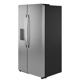 GE  23.5 Cu. Ft. Counter-Depth Side-By-Side Refrigerator with LED Light Walls and Extra Tall Dispenser - Fingerprint Resistant Stainless (GZS24PYYFS)