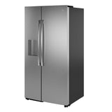 GE  23.5 Cu. Ft. Counter-Depth Side-By-Side Refrigerator with LED Light Walls and Extra Tall Dispenser - Fingerprint Resistant Stainless (GZS24PYYFS)