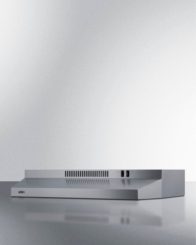 SUMMIT 30" Under Cabinet Convertible Range Hood, ADA Compliant - Stainless Steel (H30RSSADA)