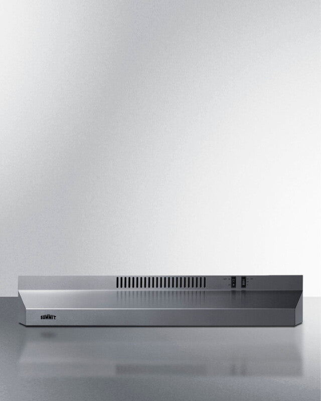 SUMMIT  30" Under Cabinet Convertible Range Hood, ADA Compliant - Stainless Steel (H30RSSADA)