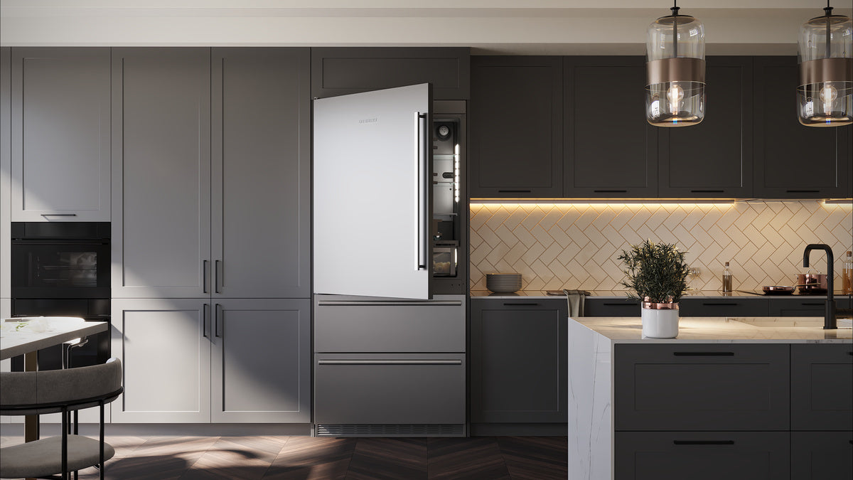 LIEBHERR  Fully Integrated Bottom Freezer Refrigerator with BioFresh, Left Hinged - Panel Ready (HCB1591G)