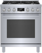 BOSCH 800 Series Dual Fuel Freestanding Range 30'' - Stainless Steel (HDS8055U)