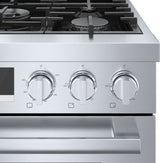 BOSCH  800 Series Dual Fuel Freestanding Range 30'' - Stainless Steel (HDS8055U)