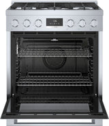 BOSCH  800 Series Dual Fuel Freestanding Range 30'' - Stainless Steel (HDS8055U)