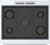 BOSCH  800 Series Dual Fuel Freestanding Range 30'' - Stainless Steel (HDS8055U)