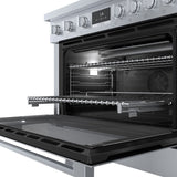 BOSCH  800 Series Dual Fuel Freestanding Range 36'' - Stainless Steel (HDS8655U)
