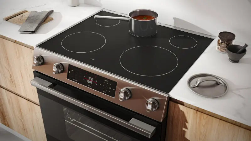 BOSCH  100 Series Electric Slide-in Range 30'' - Stainless Steel (HEF1050MU)