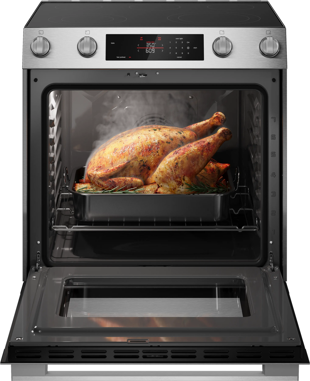 BOSCH  300 Series Electric Slide-in Range 30'' - Stainless Steel (HEF3050MU)