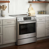 BOSCH  800 Series Electric Slide-in Range 30'' - Stainless Steel (HEI8056U)