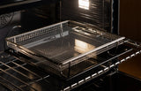 BERTAZZONI  36 inch Induction Range, 5 Heating Zones and Cast Iron Griddle, Electric Self-Clean Oven - Gold Accents - Nero (HER365ICFEPNG)