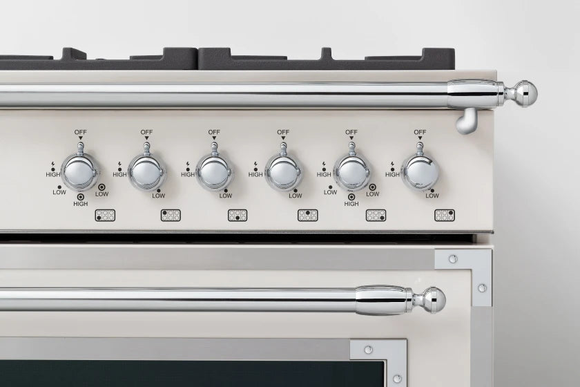 BERTAZZONI  36 inch All Gas Range, 6 Brass Burners and Cast Iron Griddle - Nero Matt (HER366BCFGMNET)