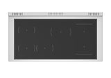 BERTAZZONI  48 inch Induction Range, 6 Heating Zones and Cast Iron Griddle, Electric Self-Clean Oven - Gold Accents - Avorio (HER486IGFEPAG)
