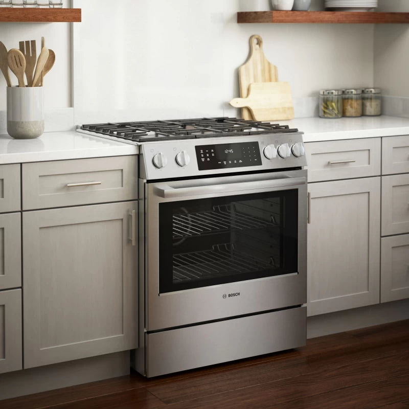 BOSCH 800 Series Gas Slide-in Range 30'' - Stainless Steel (HGI8056UC)