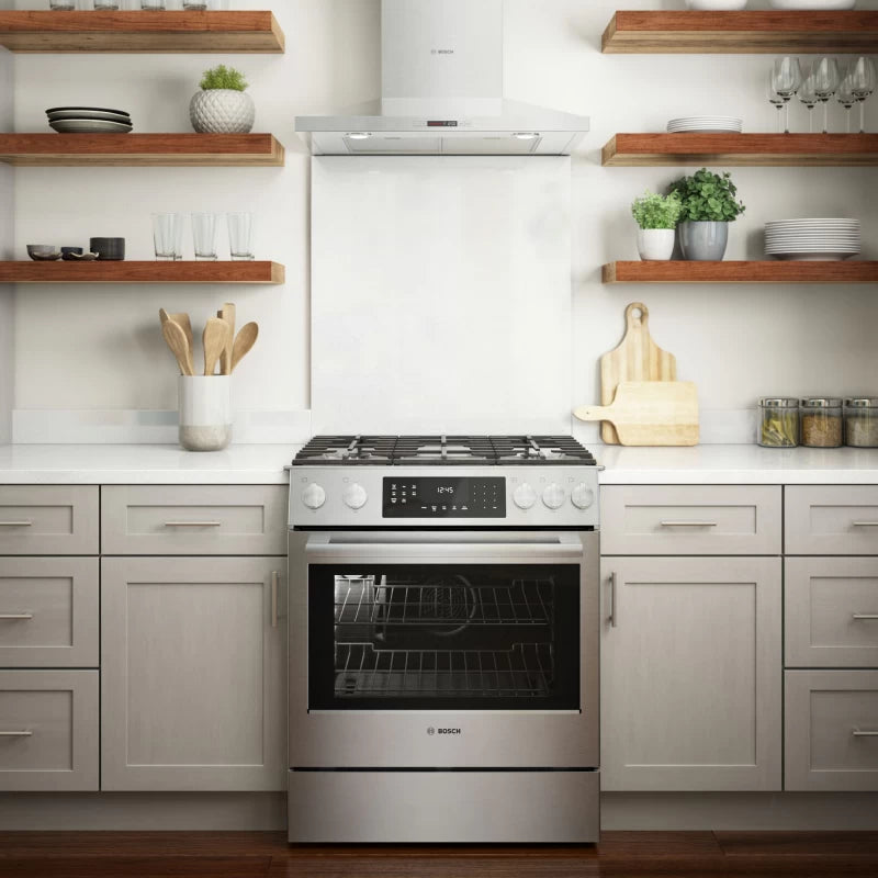 BOSCH 800 Series Gas Slide-in Range 30'' - Stainless Steel (HGI8056UC)