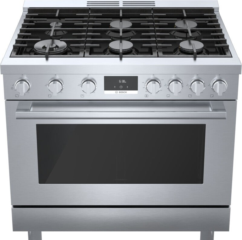 BOSCH  800 Series Gas Freestanding Range 36'' - Stainless Steel (HGS8655UC)