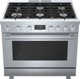 BOSCH  800 Series Gas Freestanding Range 36'' - Stainless Steel (HGS8655UC)