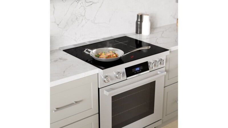 BOSCH 800 Series Induction freestanding range 30'' - Stainless Steel (HIS8055U)