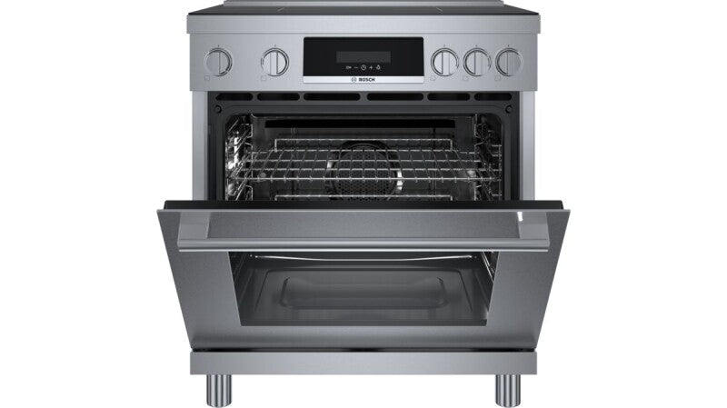 BOSCH 800 Series Induction freestanding range 30'' - Stainless Steel (HIS8055U)