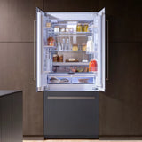 BERTAZZONI  Handle Kit for 36” FRENCH DOOR Refrigerator REF36FDBZPNV/24  Contains 3 Handles - Titanium (HK36PROFDBTV)