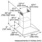 THERMADOR  Masterpiece® Pyramid Chimney Wall Hood - Stainless Steel (HMCB30WS)