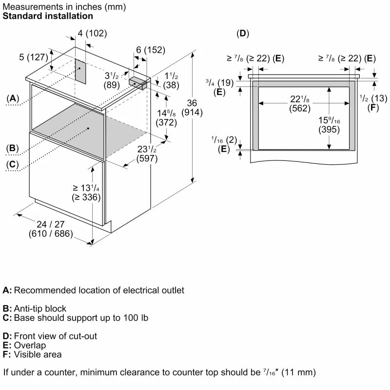 Bosch  800 Series 24'' - Stainless Steel (HMD8454UC)