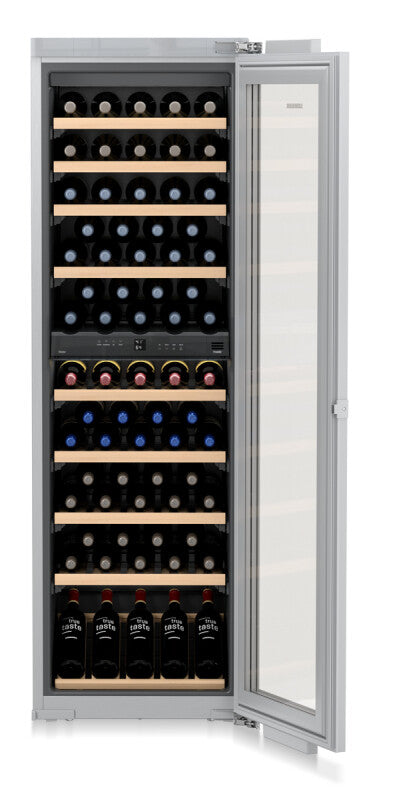 LIEBHERR Built-in multi-temperature wine fridge - Stainless Steel (HW8000)