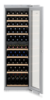 LIEBHERR Built-in multi-temperature wine fridge - Stainless Steel (HW8000)