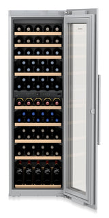 LIEBHERR Built-in multi-temperature wine fridge - Stainless Steel (HW8000)