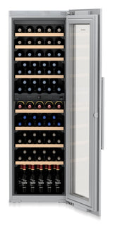 LIEBHERR Built-in multi-temperature wine fridge - Stainless Steel (HW8000)
