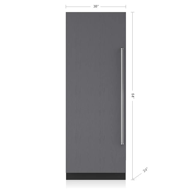 SUB-ZERO  30" Designer Column Refrigerator with Internal Dispenser - Stainless Steel Panel Installed - Right Hinge - Other (IC30RIDRH-SSPANEL)