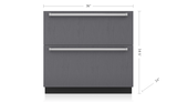 Sub-Zero 36" Designer Refrigerator/Freezer Drawers - Custom/Panel Ready (ID36C)