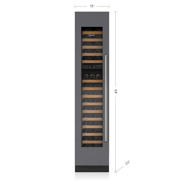 SUB-ZERO  18" Designer Wine Storage - Panel Ready - Left Hinge - Other (IW18LH)