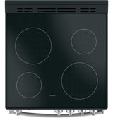 GE 24" Free-Standing/Slide-in Front Control Range with Steam Clean and Large Window - Stainless Steel (JAS640RMSS)