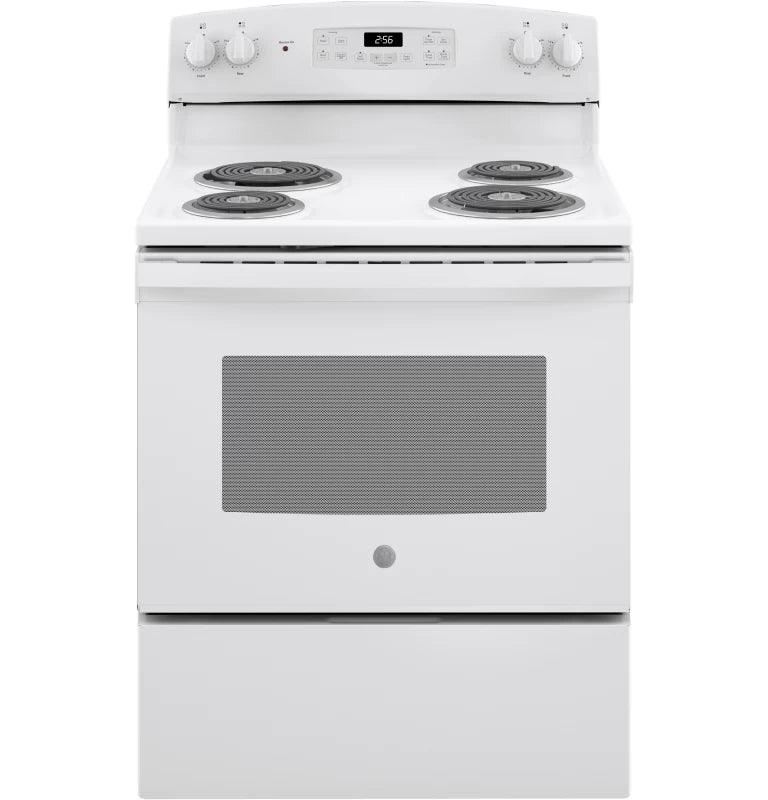 GE 30" Free-Standing Self-Clean Electric Range - White (JB256DMWW)