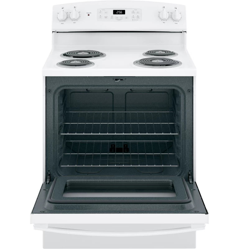 GE 30" Free-Standing Self-Clean Electric Range - White (JB256DMWW)