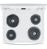 GE 30" Free-Standing Self-Clean Electric Range - White (JB256DMWW)