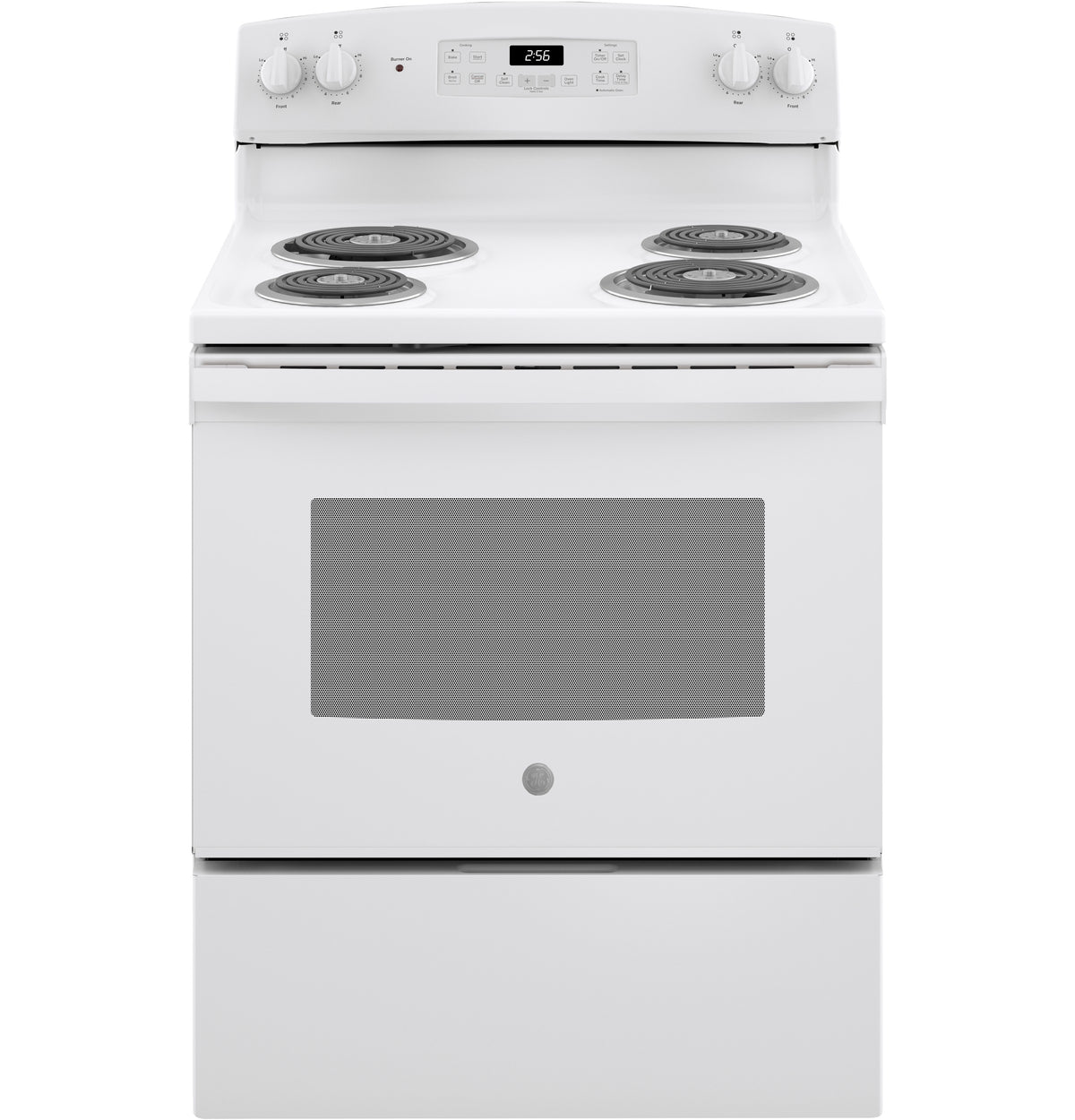 GE  30" Free-Standing Self-Clean Electric Range - White (JB256DMWW)