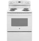 GE  30" Free-Standing Self-Clean Electric Range - White (JB256DMWW)