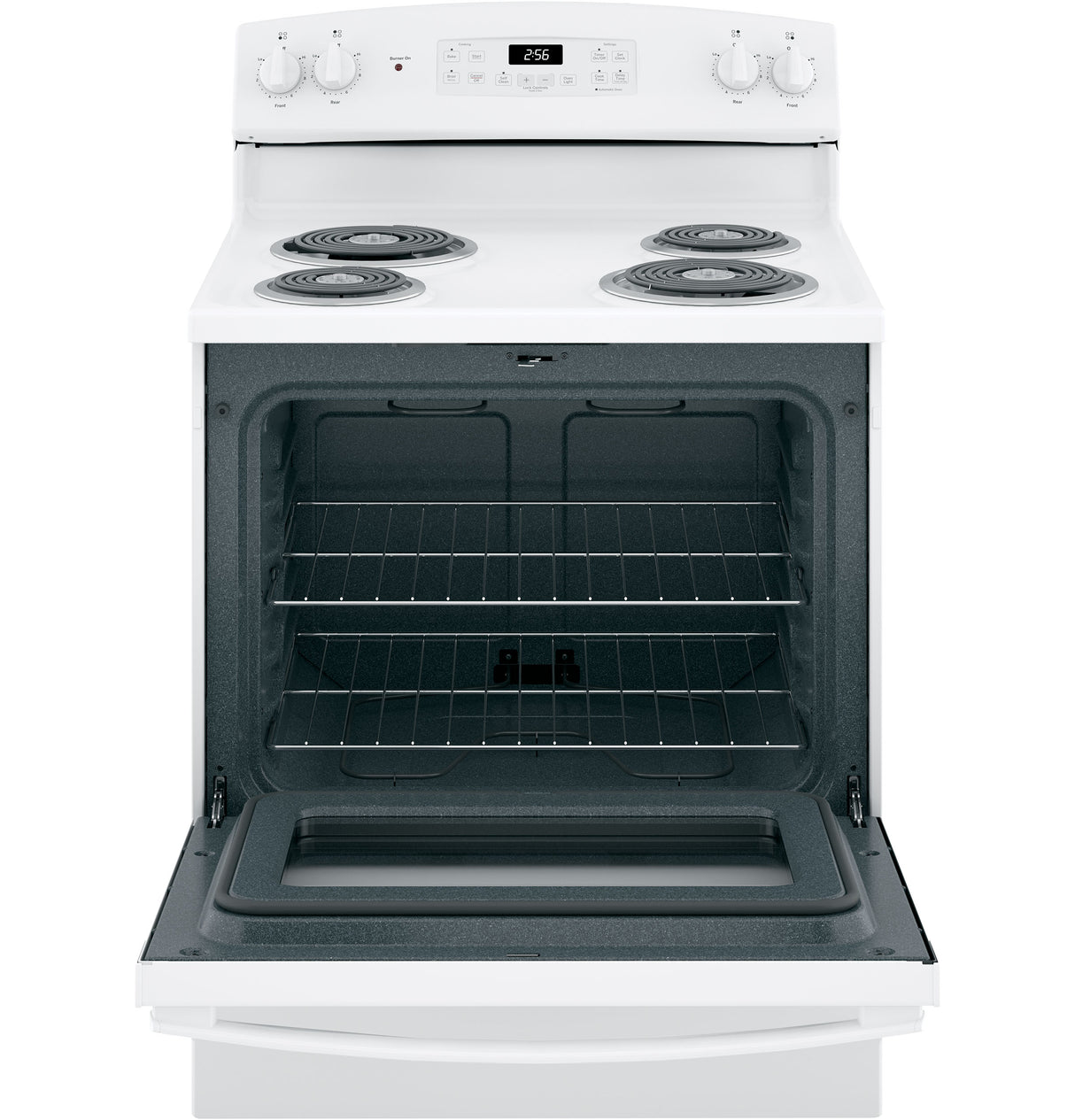 GE  GE RANGE ELEC 30" COIL W/ WINDOW, SELF -CLEAN - White (JB256DMWW)