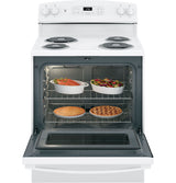 GE  30" Free-Standing Self-Clean Electric Range - White (JB256DMWW)