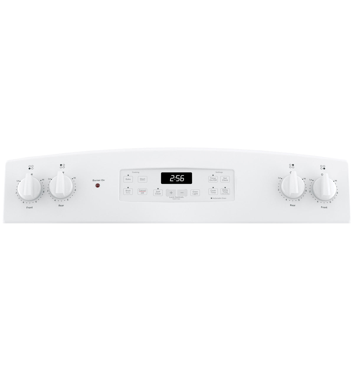 GE  30" Free-Standing Self-Clean Electric Range - White (JB256DMWW)