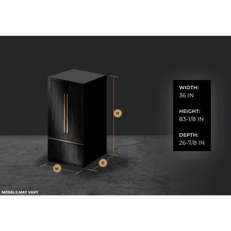 JennAir 36” Panel-Ready Built-In Bottom-Freezer Refrigerator (Left-Hand Door Swing) - Panel Ready (JB36NXFXLE)