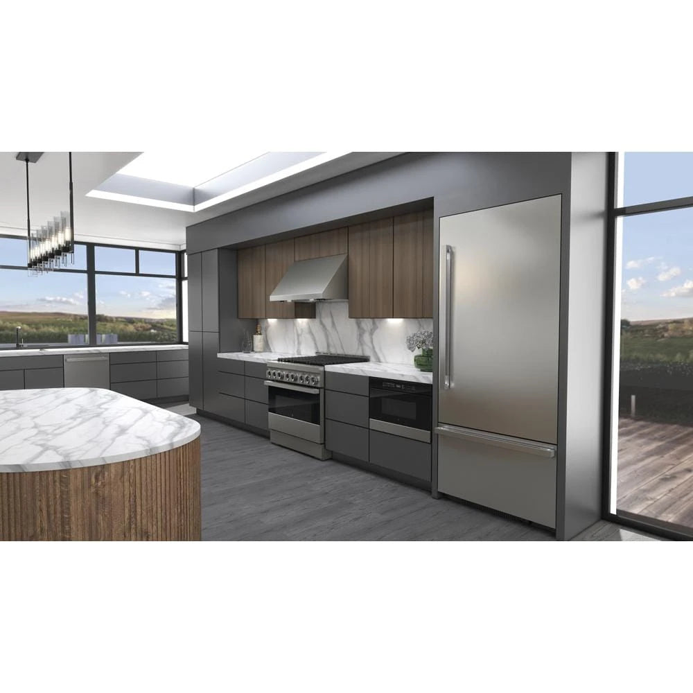 JENNAIR  36” Panel-ready Built-in Bottom-freezer Refrigerator (left-hand Door Swing) - Black Trim/Panel Ready (JB36NXFXLE)